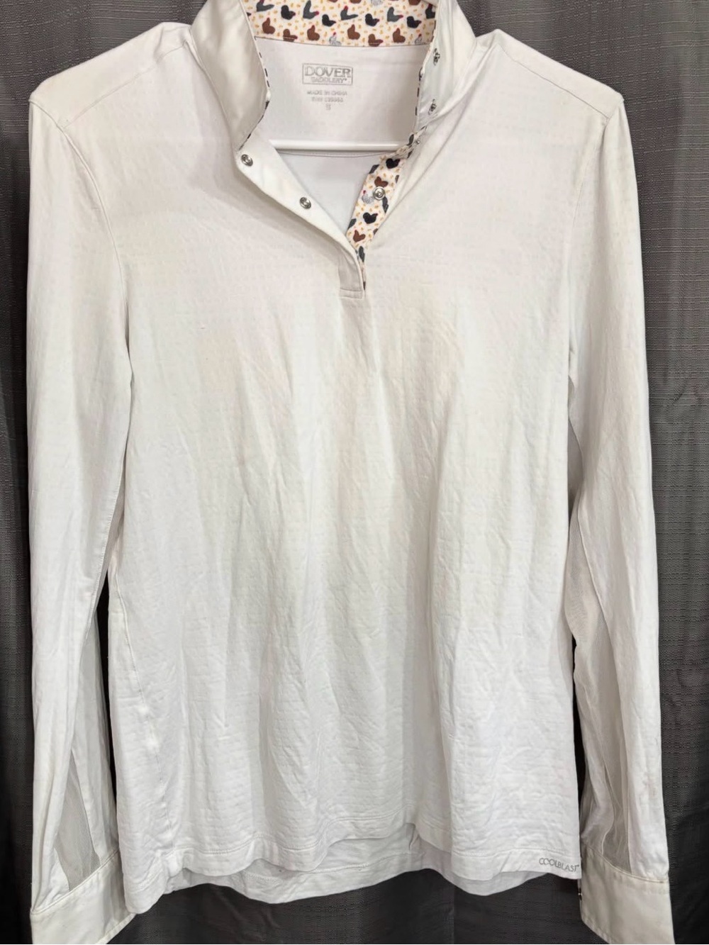 Dover Saddlery CoolBlast Long sleeve show shirt - Chickens